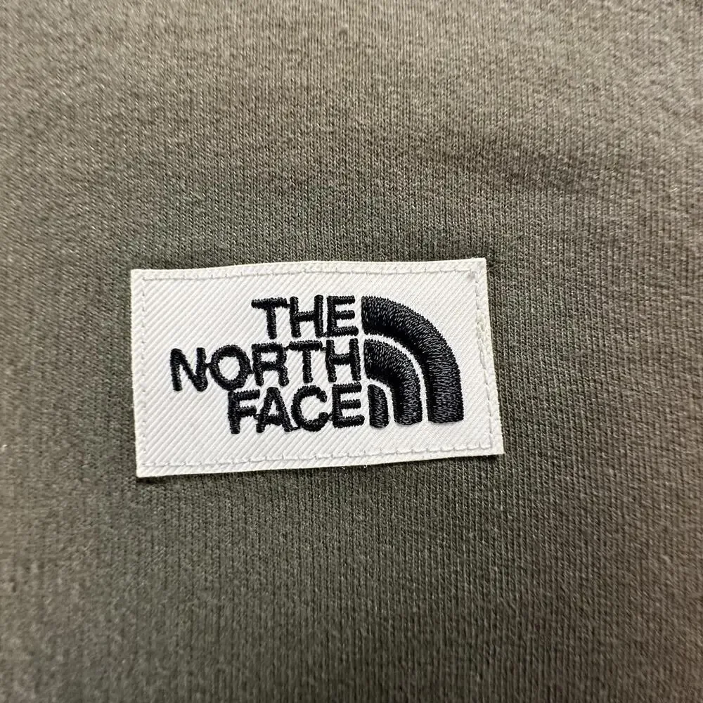 The North Face Heritage Patch‎ Crew Men's Pullover Sweatshirt Green Size M #P-10